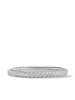 18kt white gold Sculpted Cable diamond bracelet