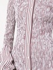 ruched stripe-print shirt dress