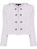 speckle-knit sequinned cardigan