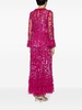 sequinned ruffled maxi dress