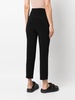 high-waisted slim-fit trousers