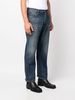 slim-cut cotton jeans