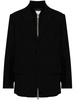 layered single-breasted blazer