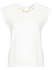 sleeveless cotton T-shirt