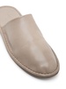 round-toe leather slippers