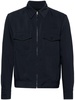 zip-up gabardine shirt jacket