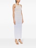 Zade chevron-knit maxi dress