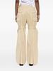 wide-leg cotton cargo trousers