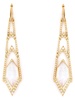 Crystal Haze long diamond earrings