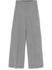 mélange-effect trousers