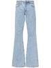 mid-rise flared-leg jeans