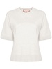 mélange knitted T-shirt