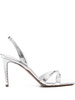 95mm metallic-leather sandals