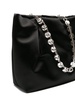 crystal-embellished satin tote bag