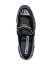 embossed-logo loafers