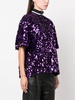 sequined short-sleeve T-shirt