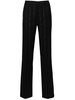 Lurex pinstriped trousers