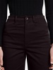 high-waisted cropped trousers