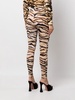 tiger-print high-waisted leggings