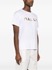 White Logo-Print Organic Cotton T-Shirt