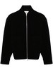 zip-up fleece cardigan