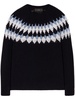 fair isle intarsia-knit wool sweater