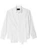 asymmetric-panel cotton shirt