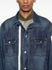 layered denim jacket