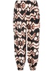 abstract-print straight trousers 