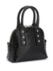 crocodile-print leather tote bag