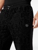 gothic-print drawstring-waist track pants