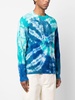 tie-dye virgin-wool jumper