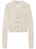 sheer open-knit cardigan