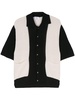 colourblock knitted shirt