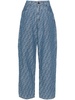 FF-motif chambray trousers