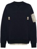 stud-detailed jersey sweatshirt