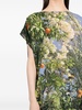 L'oranger-print short-sleeved dress 