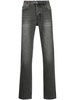 slim-fit faded jeans