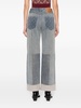 mid-rise straight-leg jeans