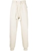 drawstring-waist cotton track trousers 