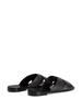 Flavio crossover-strap leather slides