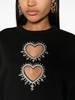 heart cut-out sweatshirt