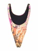 baroque pattern-print swimsuit