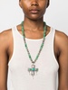 multi-stone cross pendant necklace