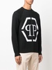 intarsia-logo crewneck jumper