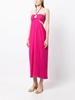 Laila halterneck midi dress