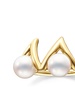 18kt yellow gold Danger Claw pearl ring