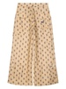 wide-leg graphic-print cotton pants