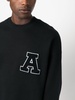 logo-patch organic cotton sweatshirt