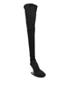 Black Thigh High Abstract 100 heel boots